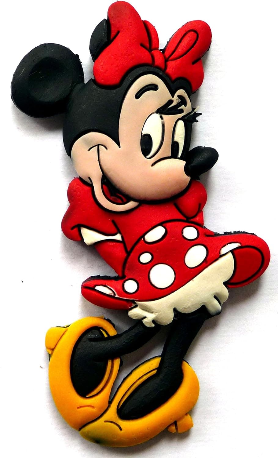Minnie Mouse Disney ~ Fridge Magnet ~ Refrigerator Magnet ~ polka dot dress w red bow