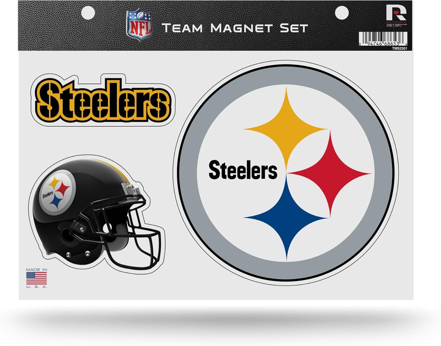 NFL Pittsburgh Steelers Die Cut Team Magnet Set Sheet