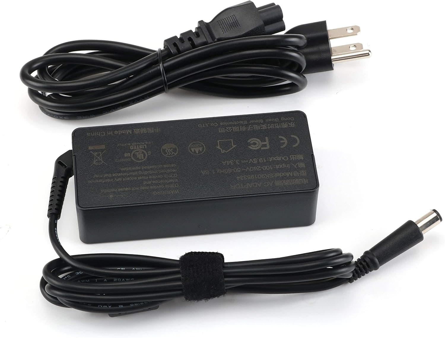 [UL Listed] DJW® AC Power Adapter Charger for Dell 6TM1C DA65NM111-00 HA65NM130 09RN2C 0HN662 0TR82J 1XRN1 6TFFF 9RN2C A065R039L AA65NM121 CN-0928G4 CN-0K9TGR DA65NS3-00 FA45NE1-00(19.5V, 3.34A)