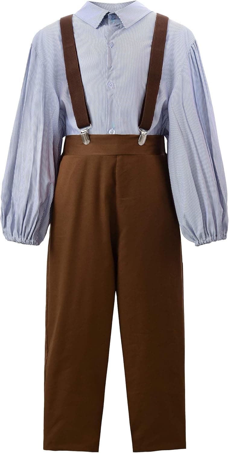 ReliBeauty Pioneer Boy Costume Children’s Colonial American outfit