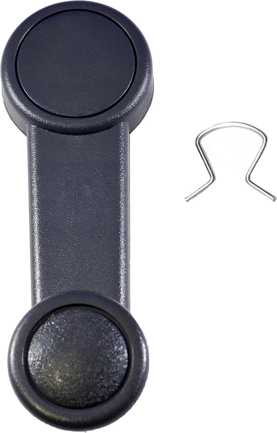 PT Auto Warehouse FO-1343G - Window Crank Handle, Textured Gray - (Left = Right)