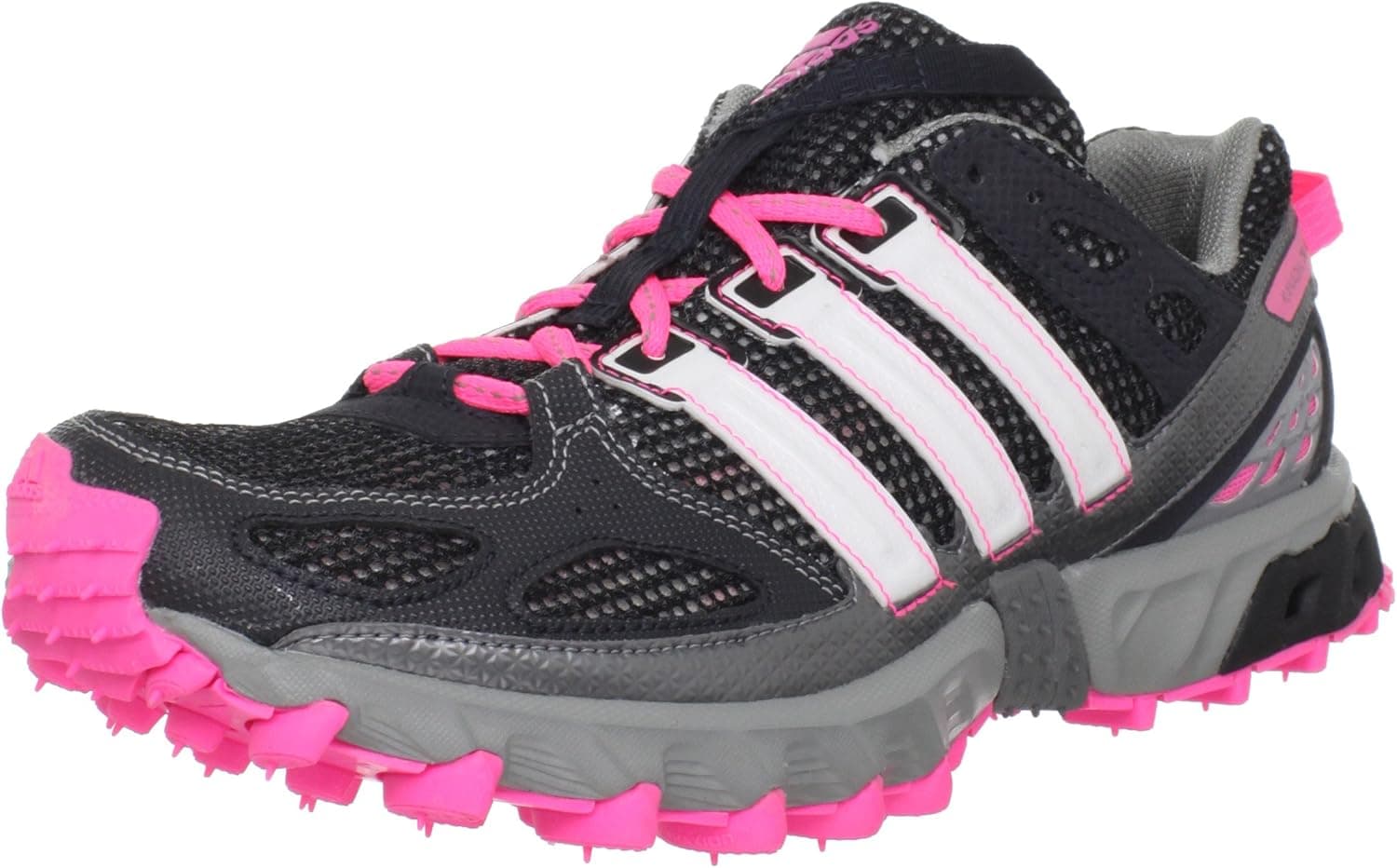 adidas Women's Kanadia 4 TR-W, Phantom/Zero Metallic/Ultra Pop, 10 M US