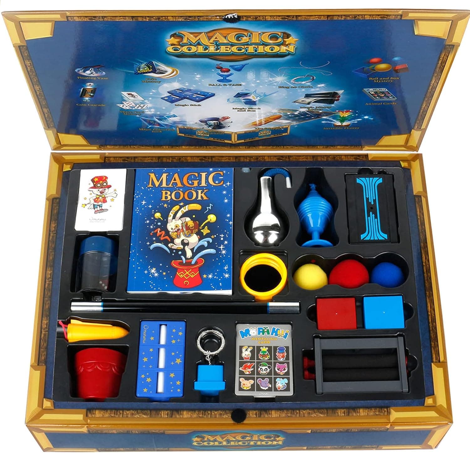 MoFaHui Magic Tricks, Easy Magic Kit for Beginners, Perform Hundreds of Amazing Magic Tricks for Kids Age 6-8, 8-10, 10-12, Magic Set Gifts for Boy