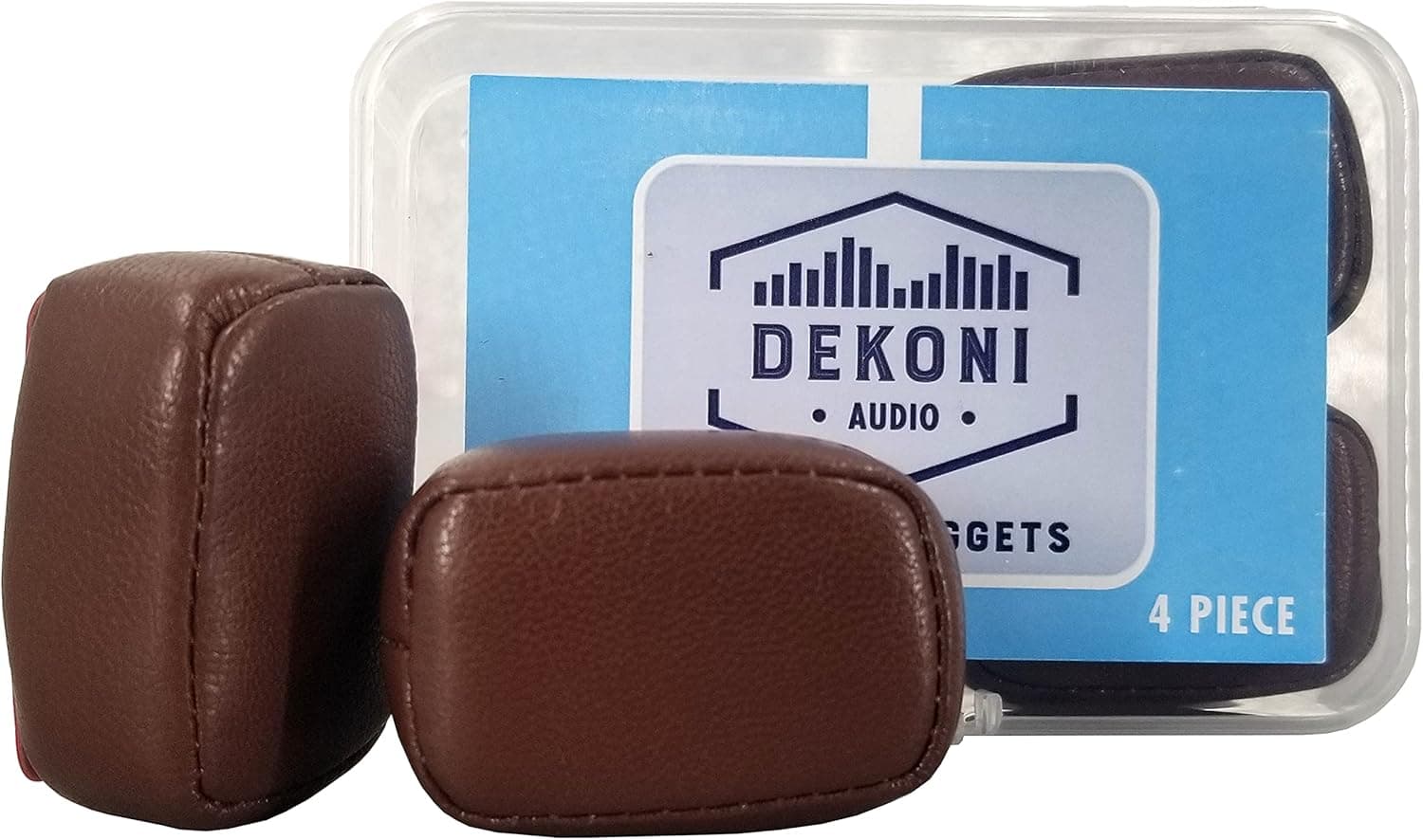 Dekoni Audio Nuggets Headphones Headband Pressure Relief Pad, 4 Pack (Brown)