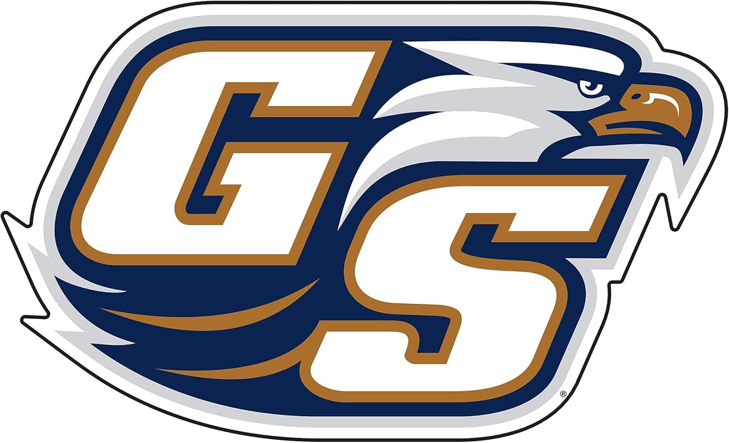 Craftique Georgia Southern Eagles, Premium 4" Die Cut Vinyl Sticker, Decal, Bumper, Car, Truck, Laptop