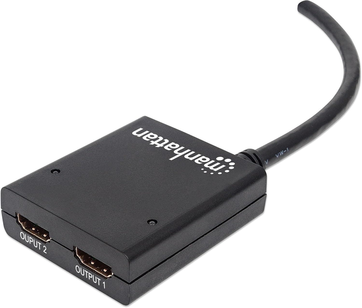 Manhattan HDMI Splitter 2 Ports, Integrated Cable, 1080p 207430