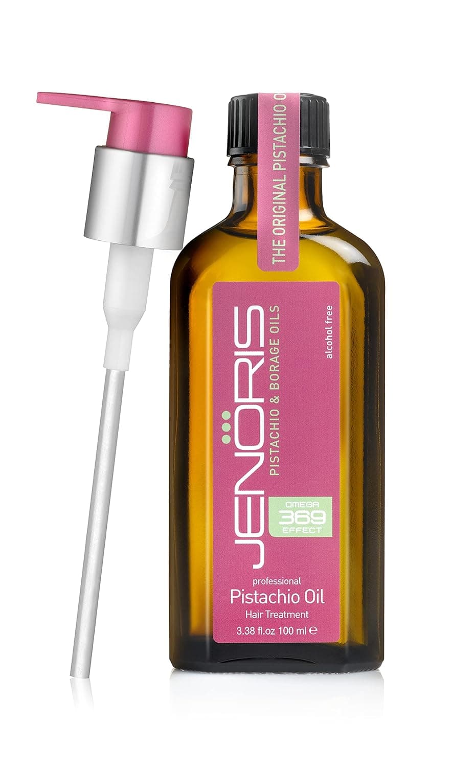 Jenoris Pistachio Oil Hair Treatment Best hair-care Products for Women And Men. Add a Touch Of Luxury To Your Hair-care Routine To Maintain Your Shine And Glow Even On The Go. (3.38 fl.oz)