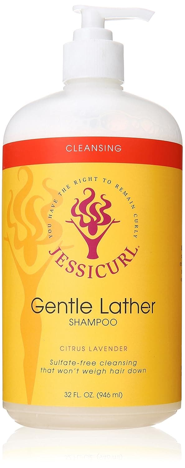 Jessicurl, Gentle Lather Shampoo, Citrus Lavender, 32 Fl oz. Cleansing Curly Hair Shampoo, Vegan, Sulfate Free Shampoo