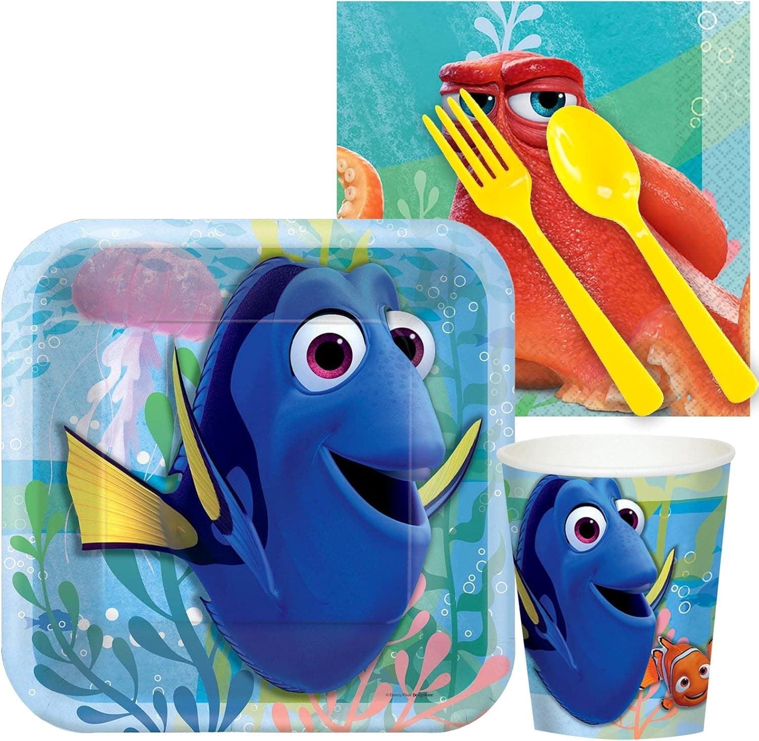 BirthdayExpress Finding Dory Party Supplies - Snack Party Pack
