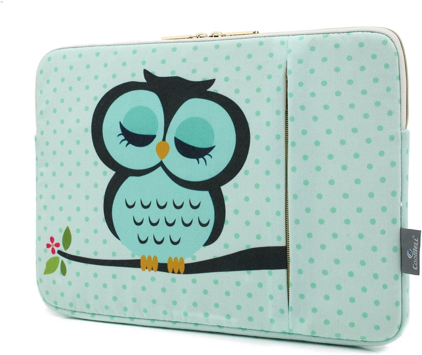 CoolBELL 12.9 Inch iPad Pro Sleeve Case Surface Pro 4 Cover with Cute Owl Pattern Fabric Sleeve Canvas Bag Exclusive for iPad Pro/Surface Pro 4/12'' New MacBook/Men/Women/Girls