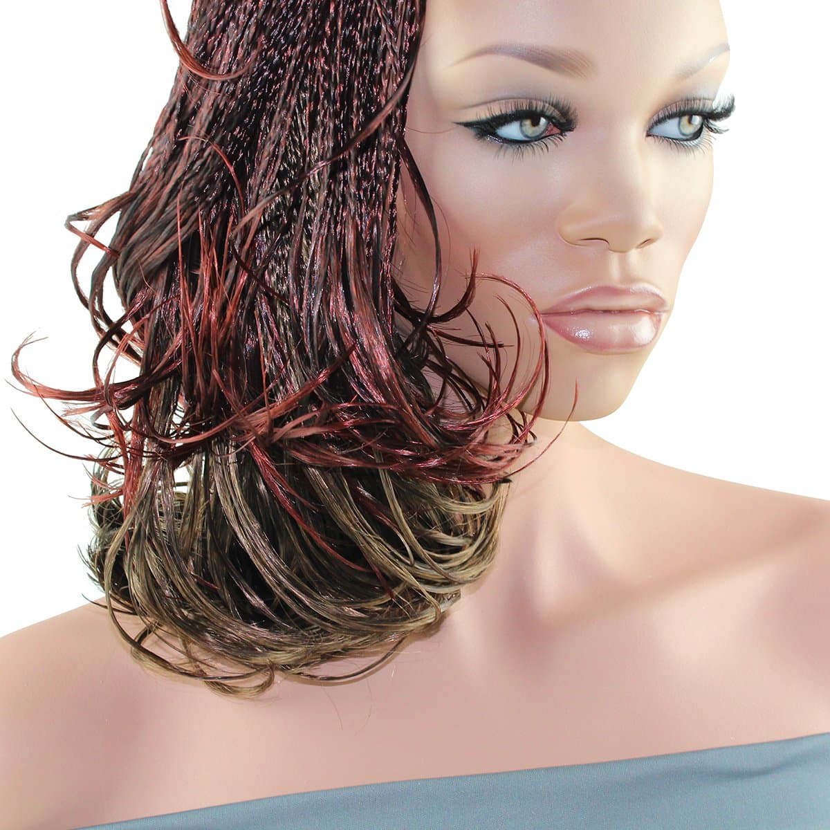 Rastafri Handtied J Curl Braid Extension Hair Darkest Brown