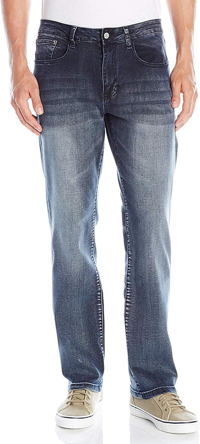 IZOD Men's Comfort Stretch Denim Jeans (Relaxed Fit)