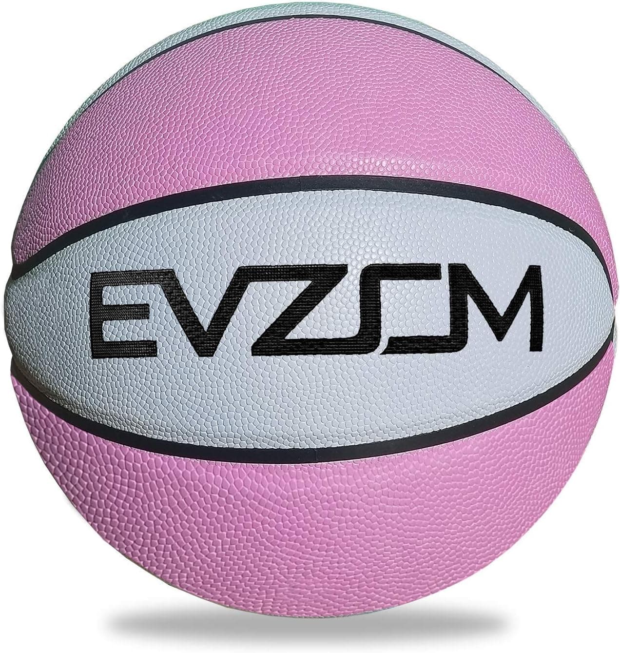 EVZOM Basketball Pu Leather Basketball Official Size & Weight Size 7 Ball Hygroscopicity for Indoor- Outdoor Waterproof Durability Man Teen Boy 29.5” Streetball