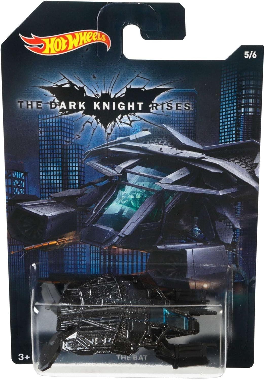 Hot Wheels, 2015 Batman, Batman: The Dark Knight Rises Movie The Bat Exclusive Die-Cast Vehicle #5/6