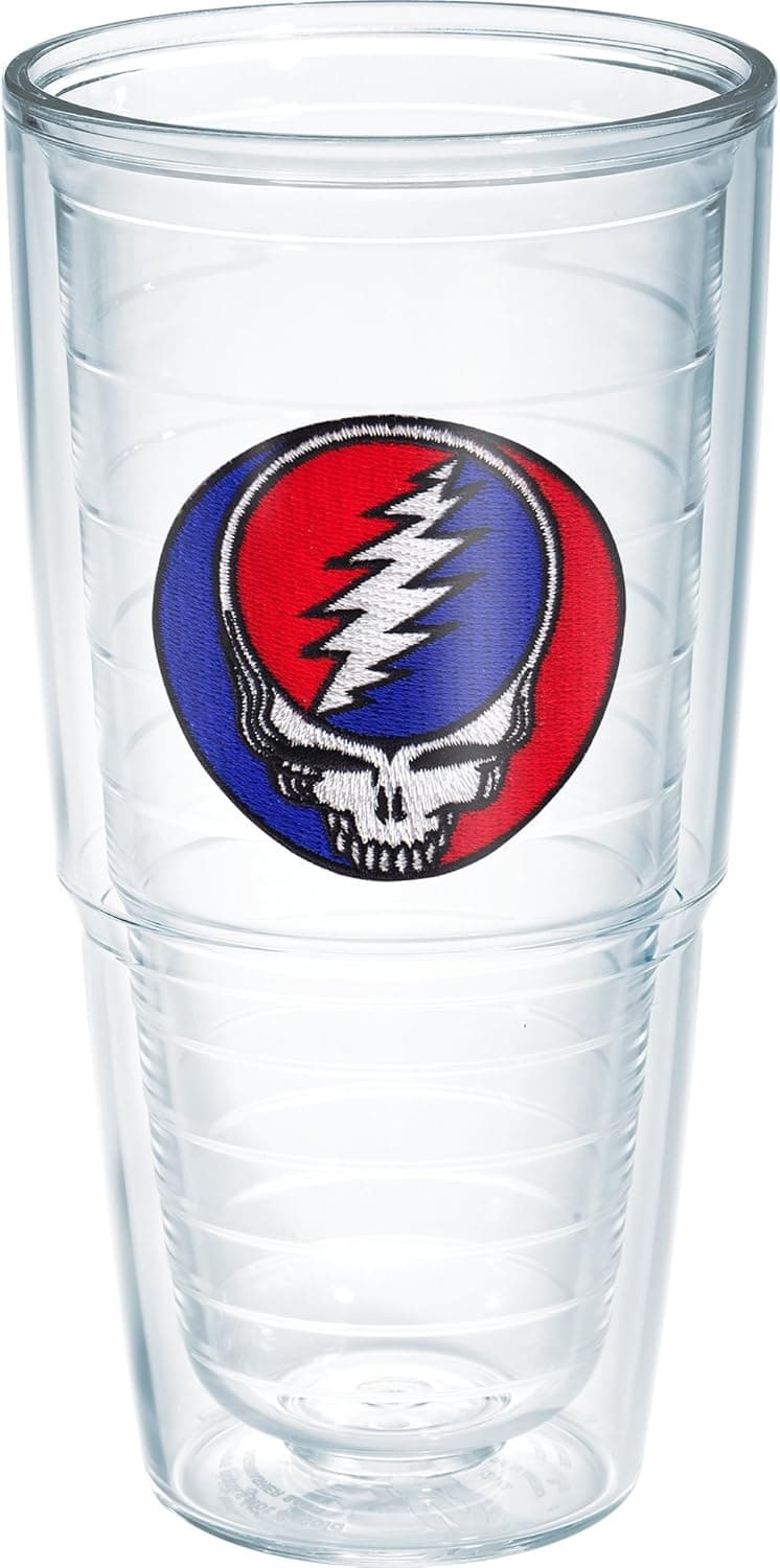 Tervis Grateful Dead Steal Your Face Tumbler, 24 oz, Clear