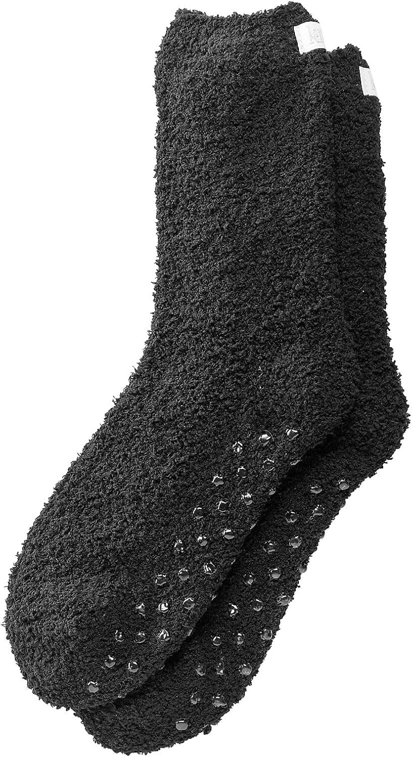 Karen Neuburger womens Super Soft Cozy Fluffy Warm Lounge Sock With Grippers