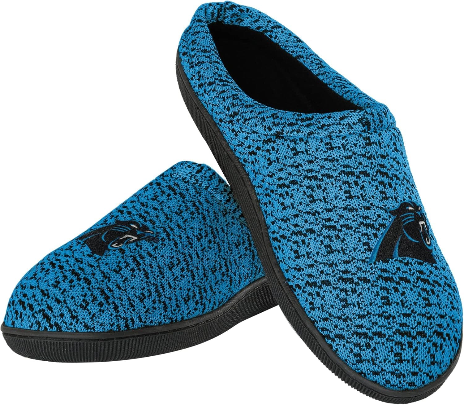 FOCO Mens NFL Team Logo Poly Knit Cup Sole Slippers