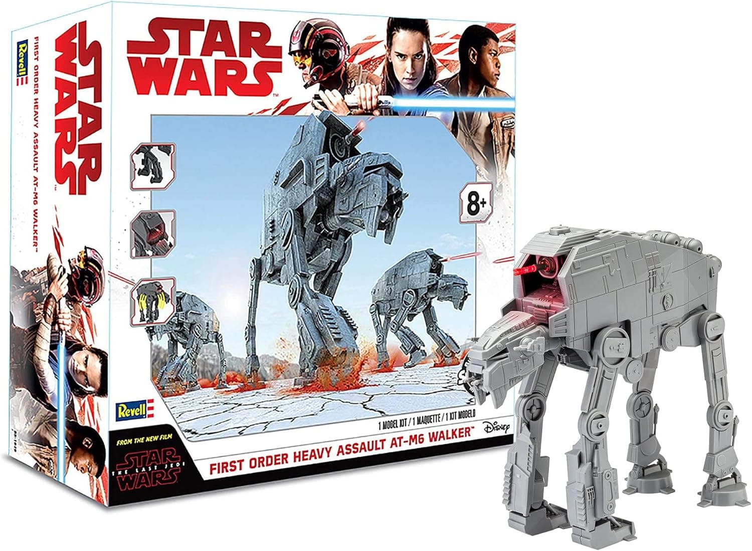 Revell Snaptite Build and Play Star Wars: The Last Jedi! First Order Heavy Assault At-M6 Walker for 8 years old and up