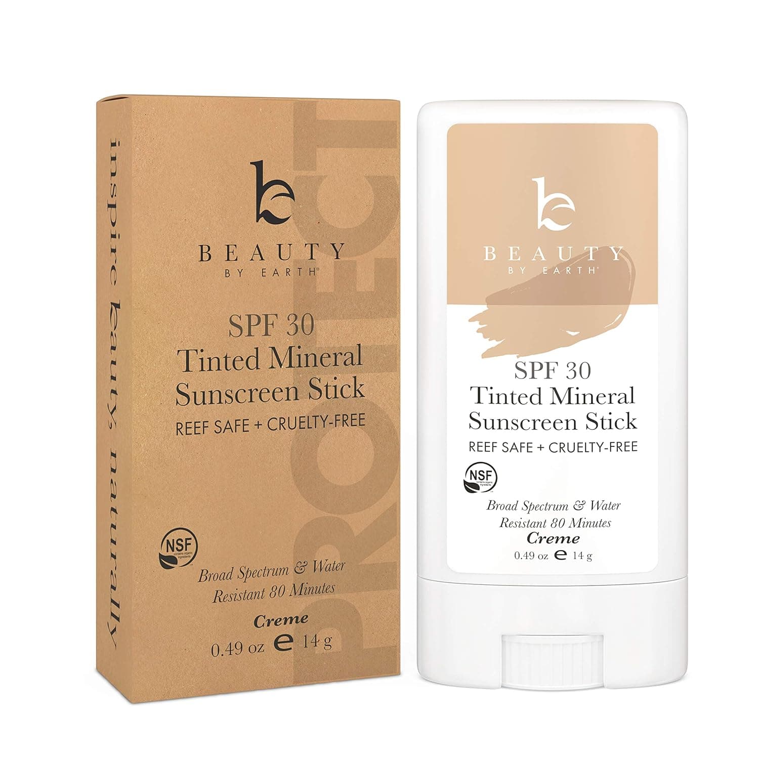Tinted Sunscreen for Face - SPF 30 Tinted Mineral Sunscreen Face Stick Sun Screen, Tinted Face Sunscreen Stick, Face Sunblock Face Sunscreen for Sensitive Skin, Travel Size Sunscreen, Zinc Sunscreen