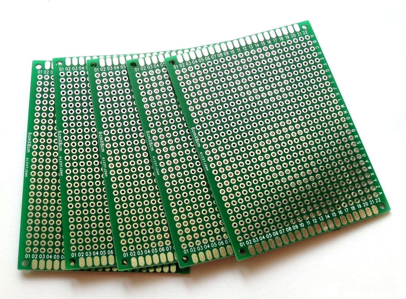 Penta Angel 10pcs Double-Side Prototype PCB Universal Printed Circuit Board Universal PCB Circuit Board (6x8cm)