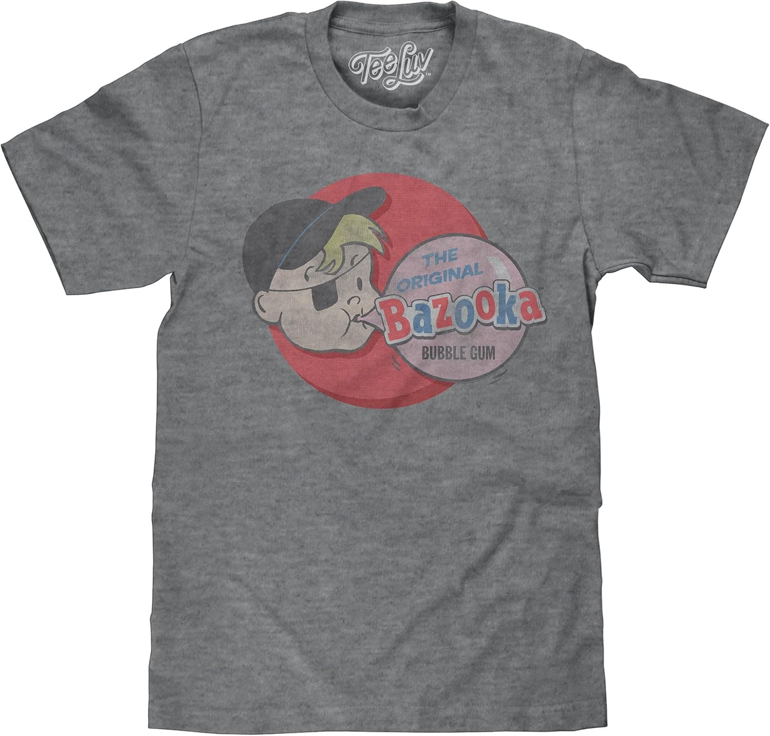 Tee Luv Bazooka Joe Bubble Gum T-Shirt - Retro Topps Candy Shirt