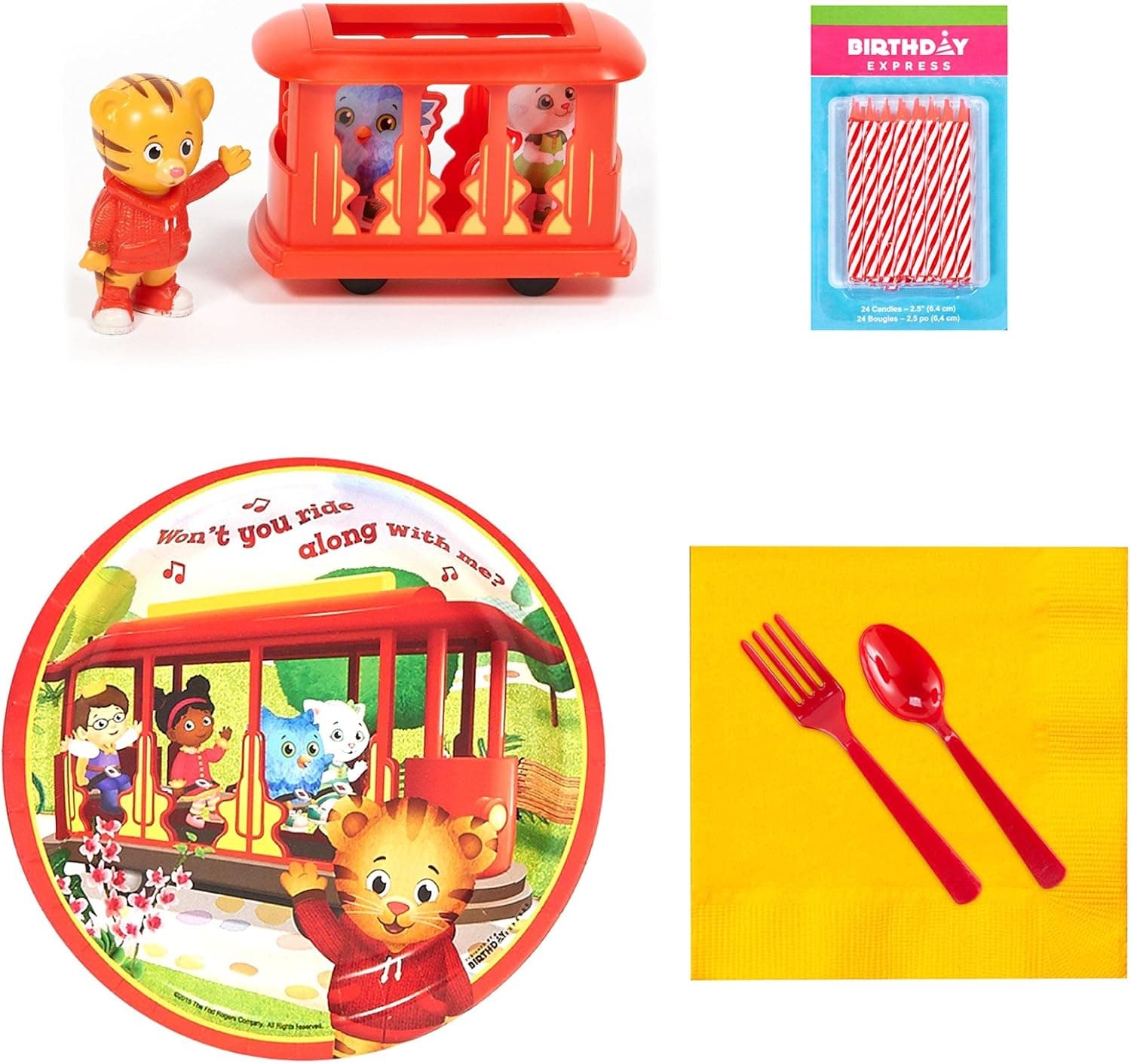 Daniel Tiger's Neighborhood Tableware and Cake Topper Kit