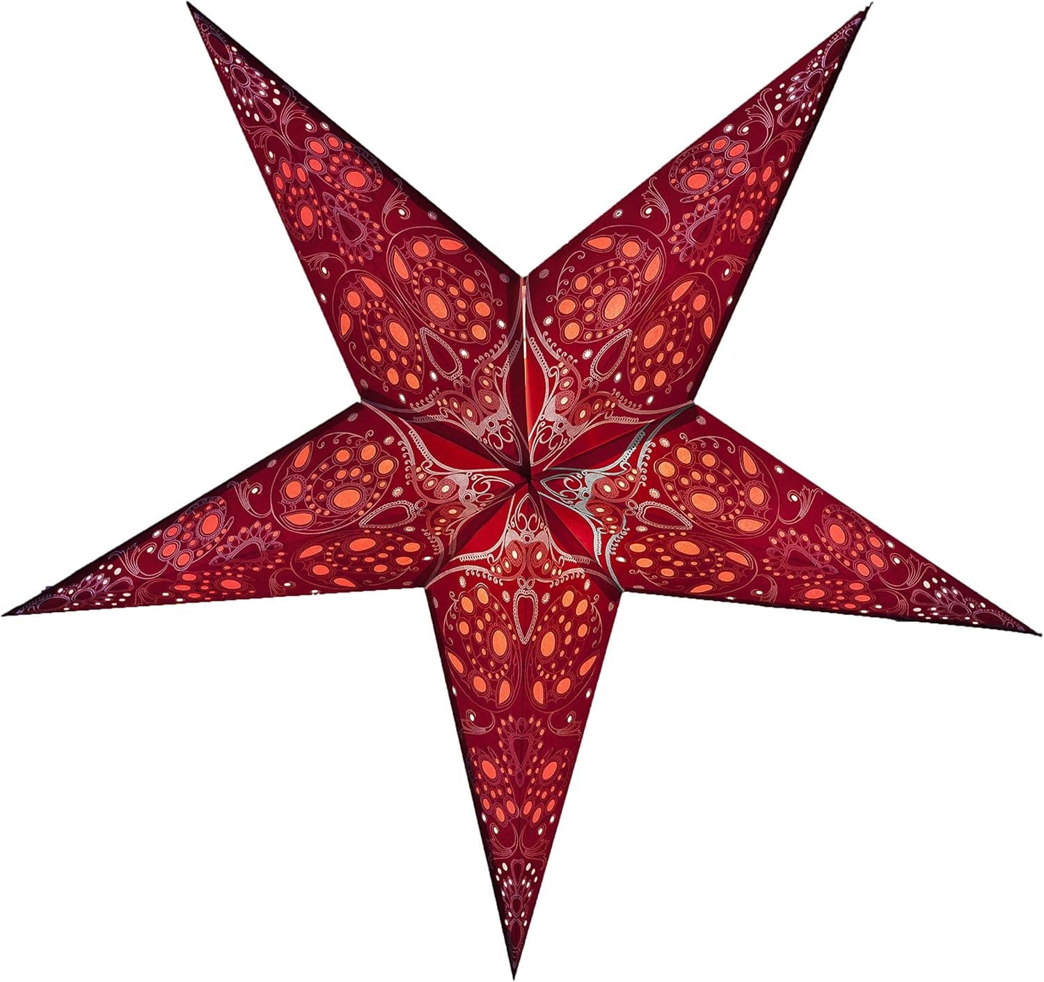 GalaxyArts - Maharani (Red) - Paper Star Lantern