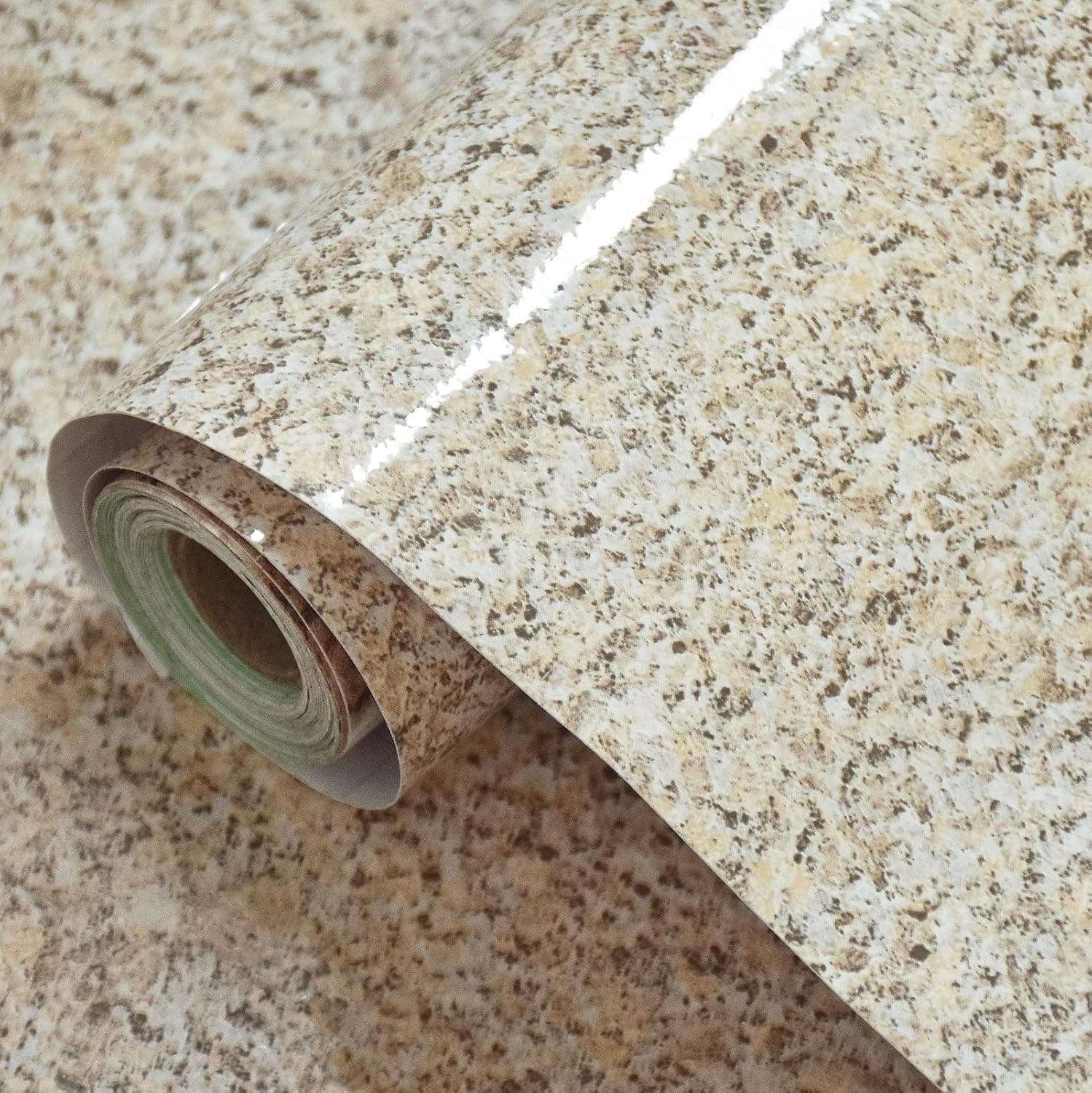 Granite Countertop Contact Paper Waterproof Wallpaper Peel and Stick Countertops for Kitchen Wallpaper Terrazzo Self Adhesive Removable Wallpaper for Bathroom Marble Paper for Furniture 15.7” ×78.8”