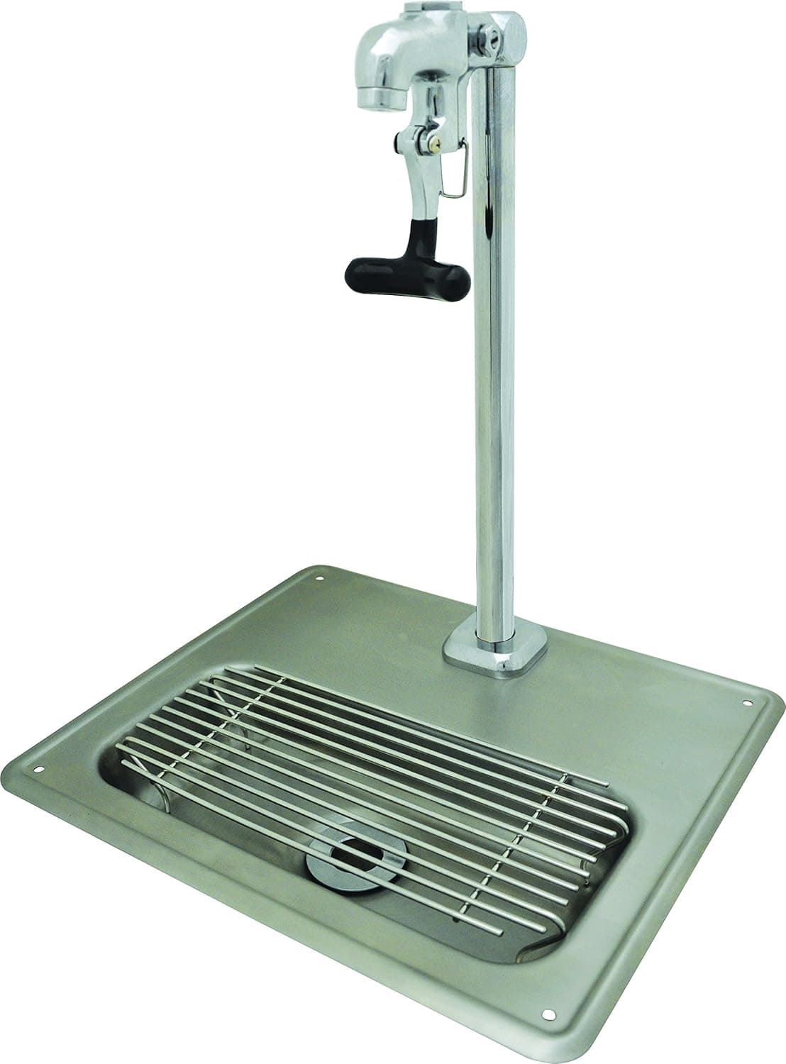BK Resources BK-WS-1SGF-G Stainless Steel Glass Filler Water Station with Faucet, Silver