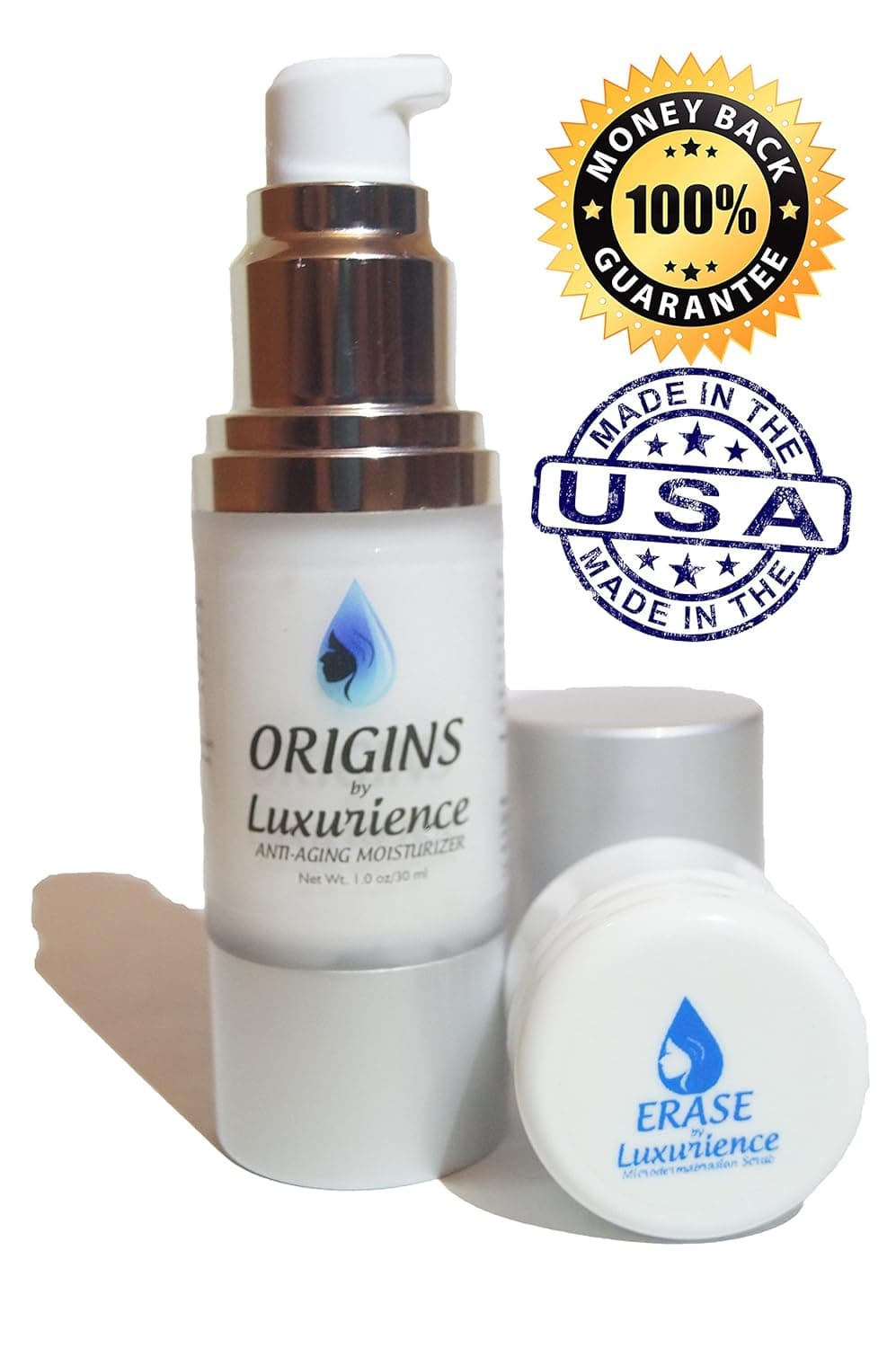Luxurience Origins Matrixyl Peptides Anti-Aging Moisturizer Skin Care with Sample Spa Product