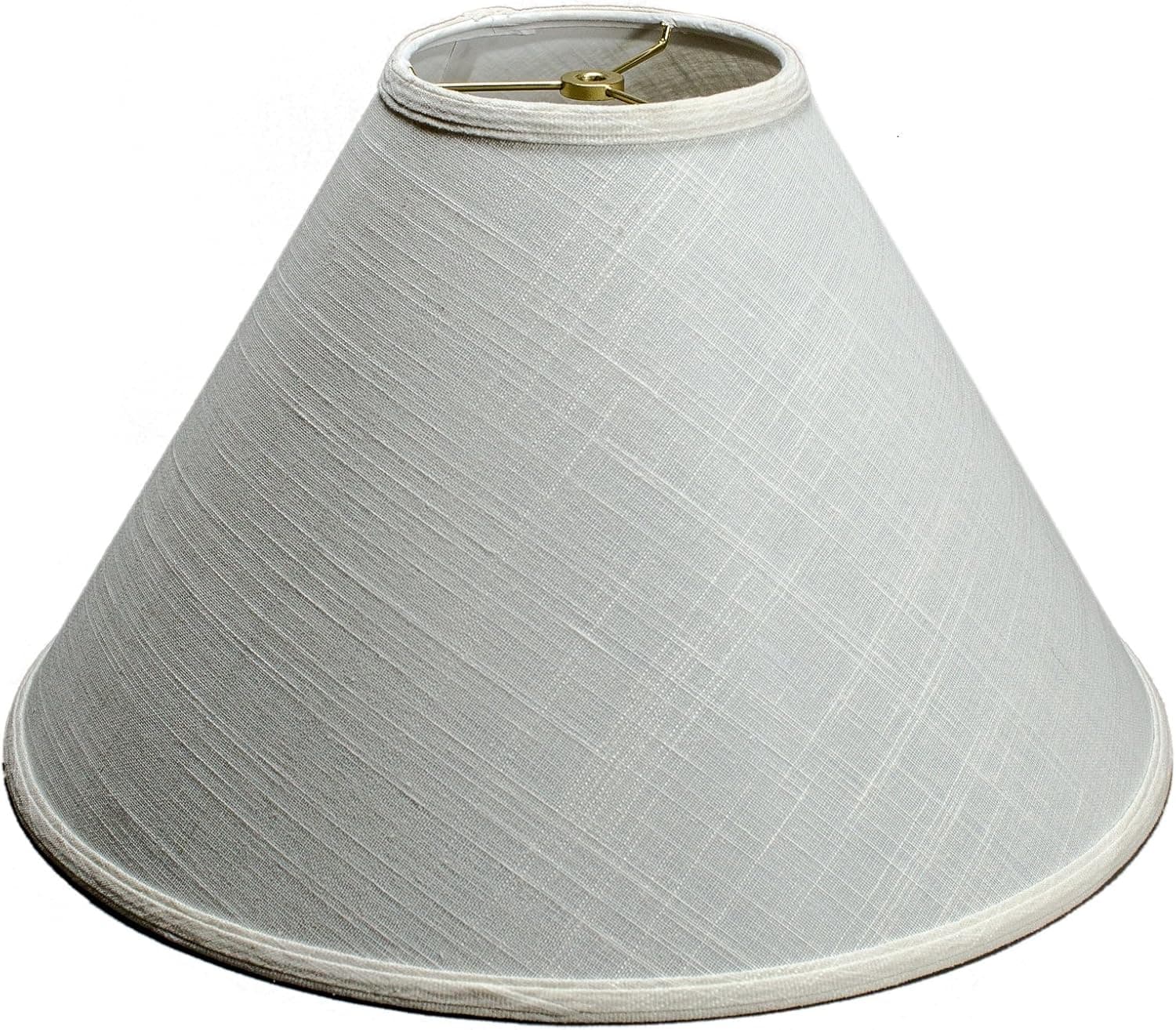 Slope White Linen Lamp Shade, 6 x 19 x 13 by UpgradeLAMPS