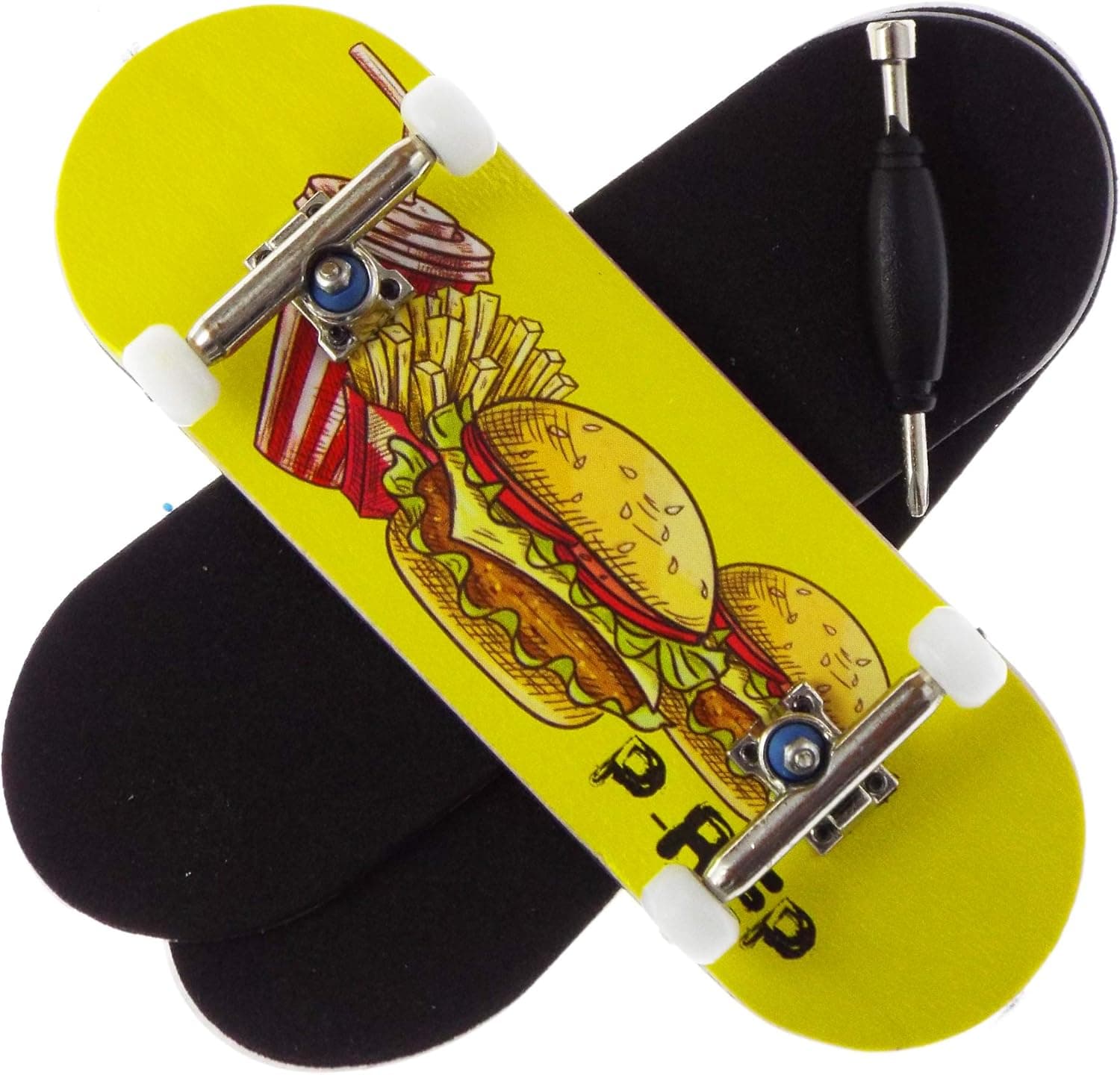 P-REP Cheeseburger Cheeseburger - Solid Performance Complete Wooden Fingerboard (Chromite, 32mm x 97mm)