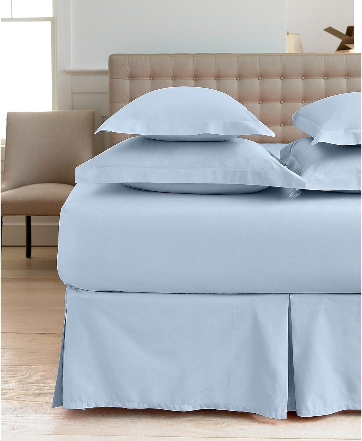 Martha Stewart Collection "360 Thread Count" Solid Bedskirt, Full Coffee