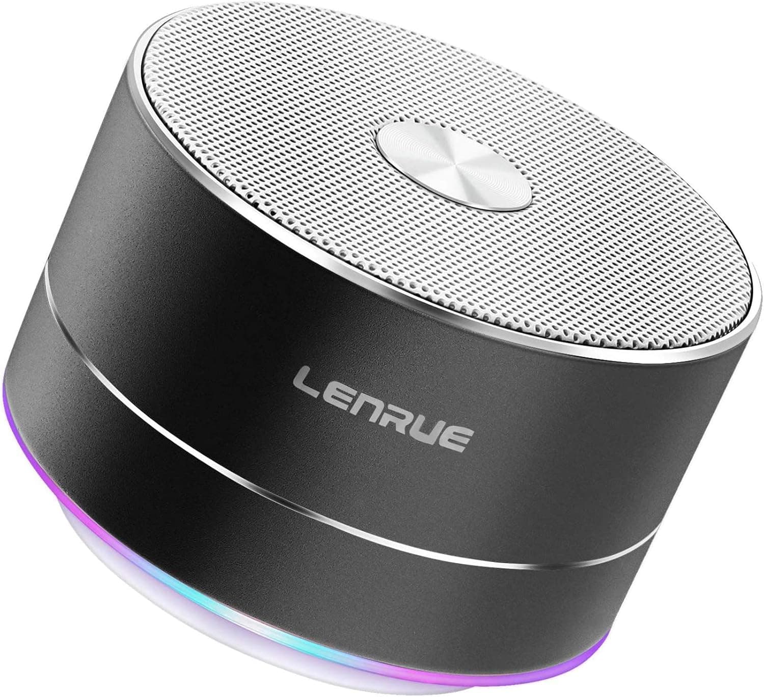 LENRUE Portable Wireless Bluetooth Speaker with Built-in-Mic,Handsfree Call,AUX Line,TF Card for iPhone Ipad Android Smartphone and More (Grey)
