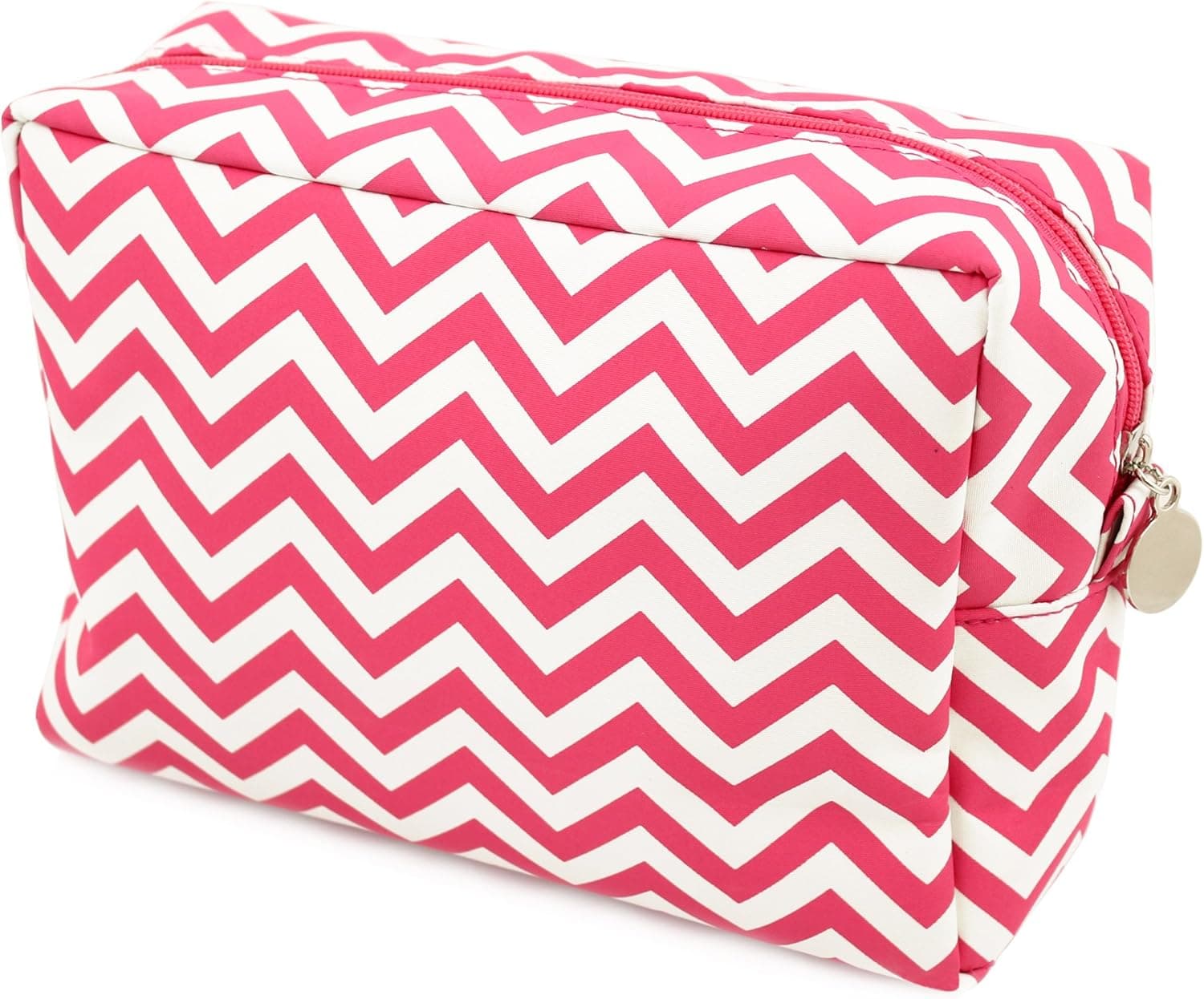 Cathy's Concepts Chevron Spa Bag, Bright Pink