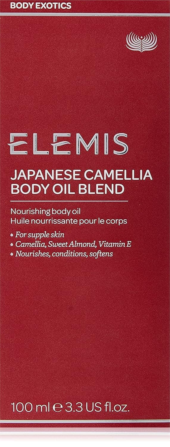 ELEMIS Japanese Camellia Body Oil Blend | Luxuriously Lightweight Body Oil Nourishes, Conditions, and Softens Pregnant and Postpartum Skin | 100 mL, 3.3 Fl Oz (Pack of 1)