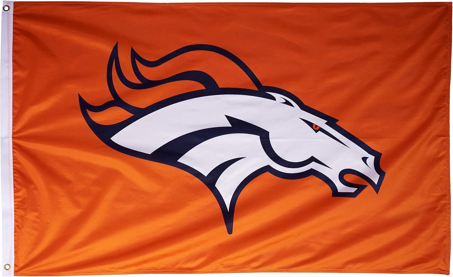 NFL Denver Broncos 3-Foot by 5-Foot Single Sided Banner Flag with Grommets