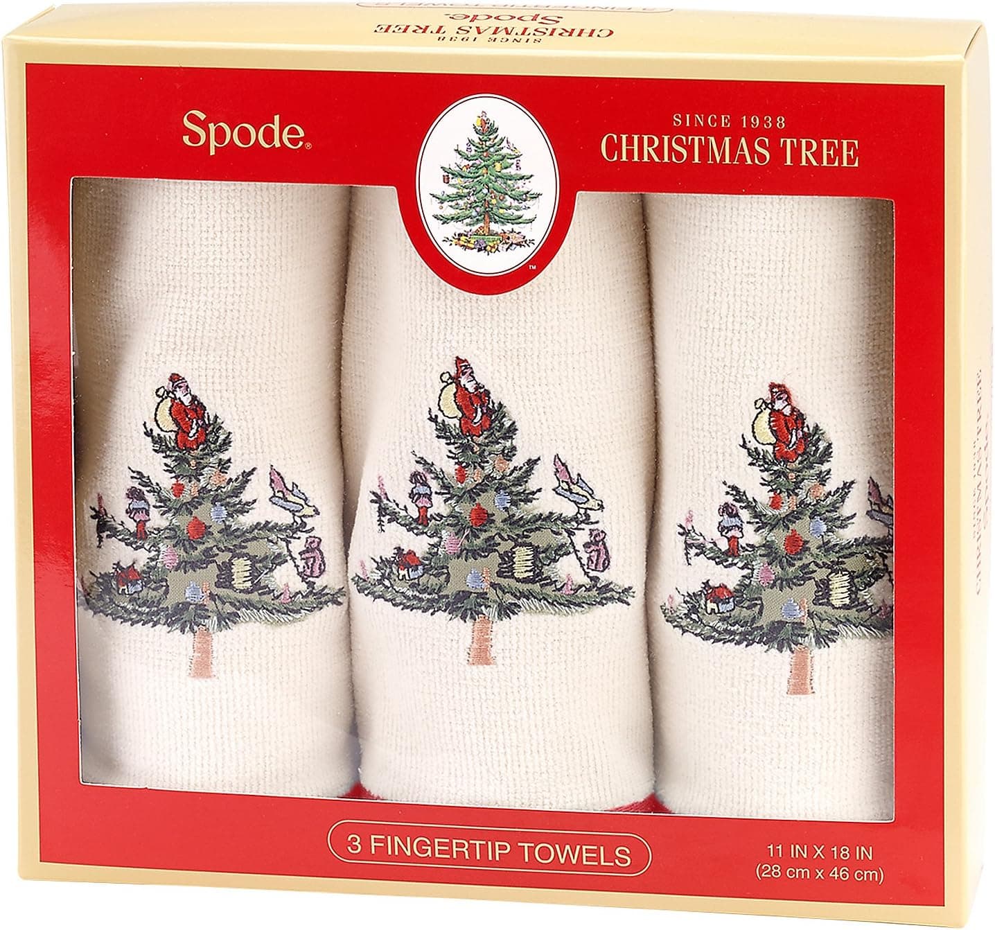 Avanti Spode Tree 3-Piece Fingertip Towel Set