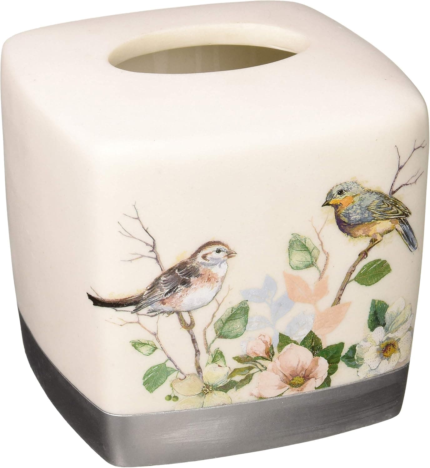 Avanti Linens - Tissue Box Cover, Nature Inspired Home Decor (Love Nest Collection)