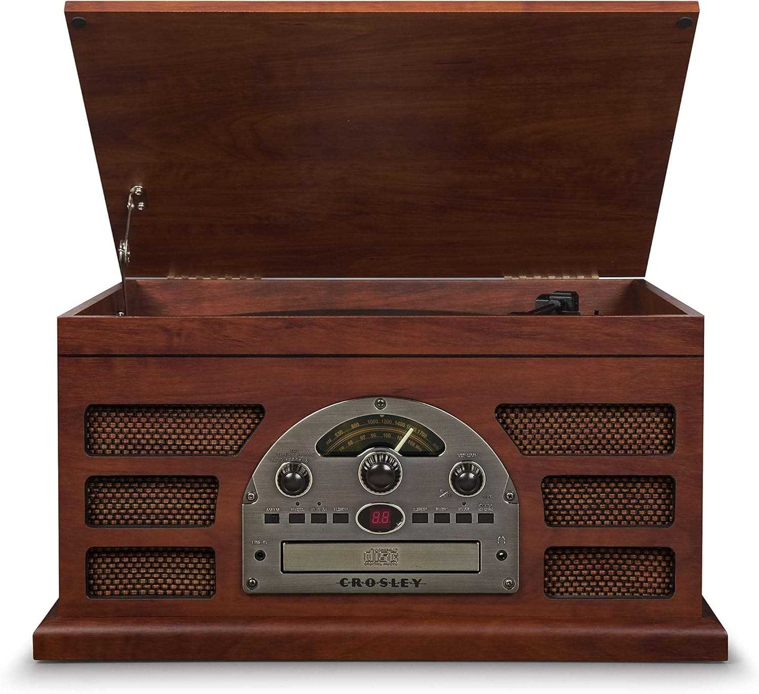 Rochester 5-in-1 Entertainment Center with Bluetooth - Paprika