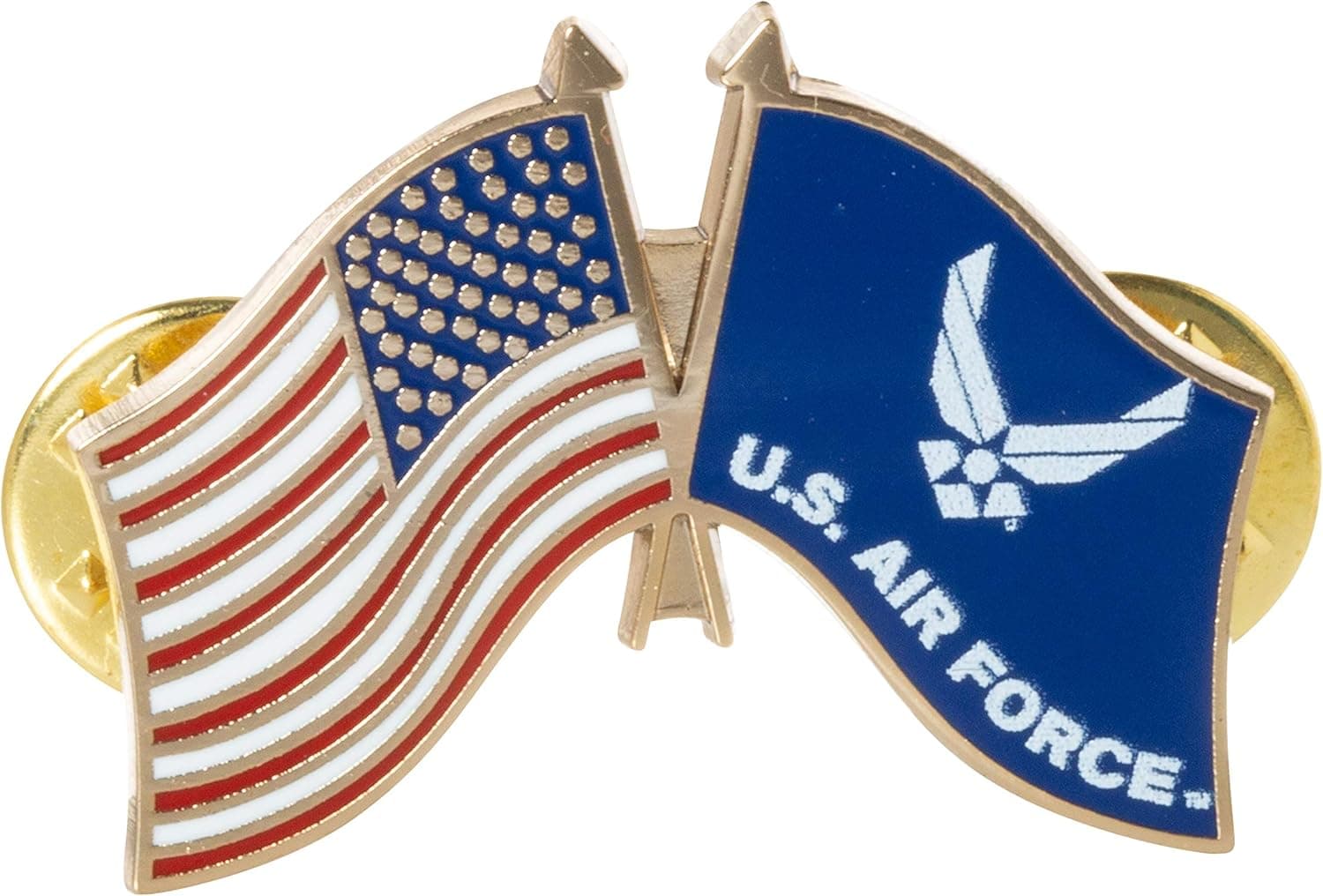 EE, Inc. United States And Air Force Flag Pin Military Collectibles for Men Women, Small