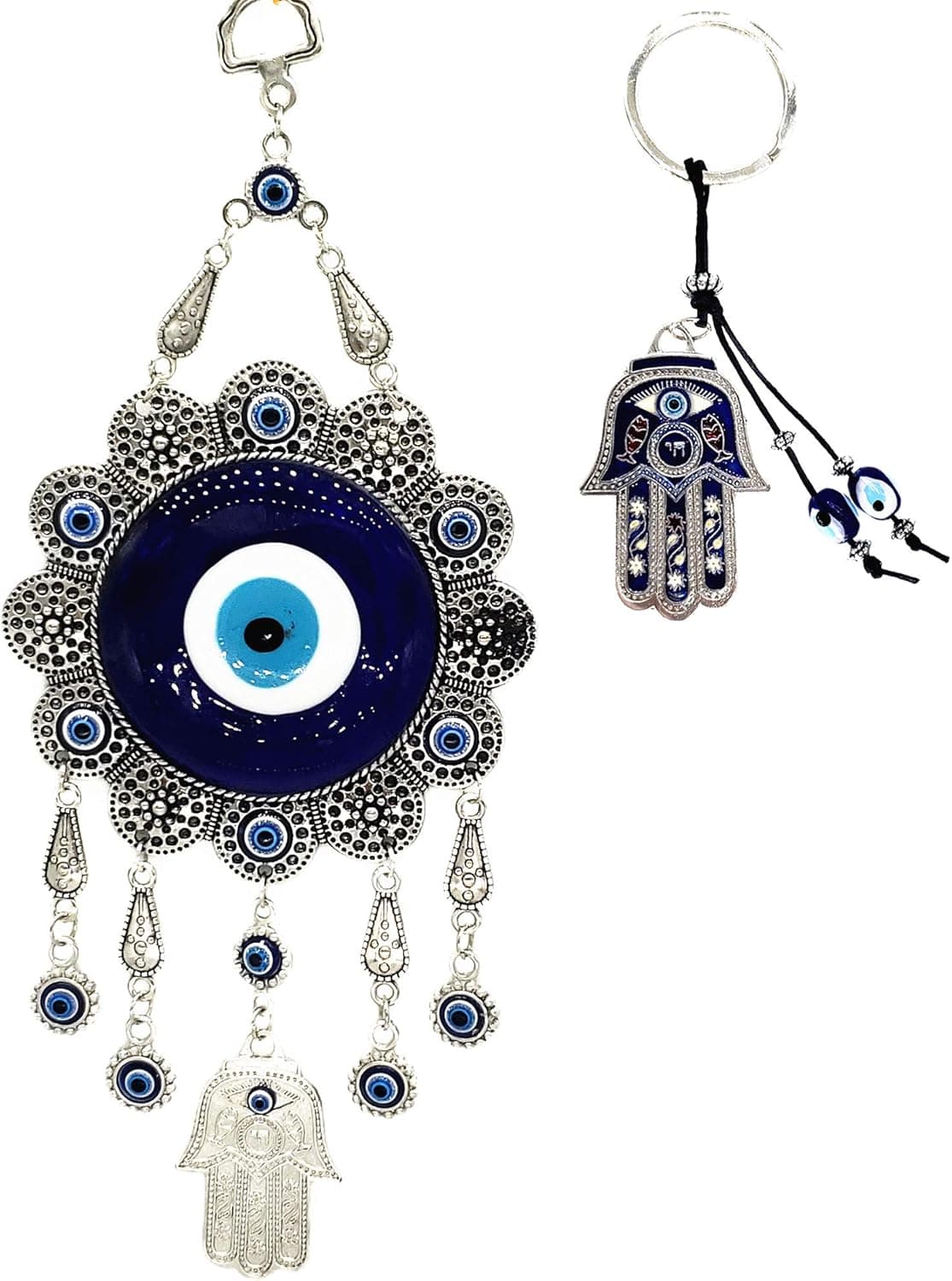 Betterdecor Blue Evil Eye Hanging Ornament (with a Gift Pouch) (BEM01)