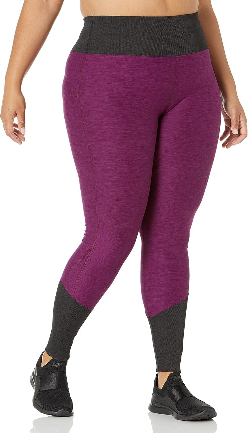 Core 10 Women's High-Waisted Yoga Legging with Ribbed Cuffs