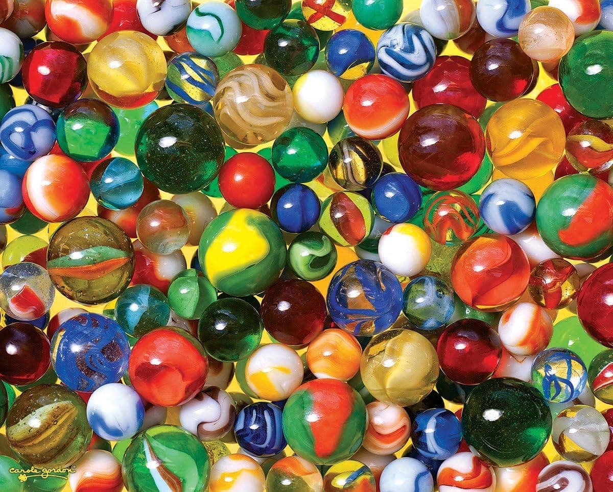 White Mountain Puzzles Lose Your Marbles - 1000 Piece Jigsaw Puzzle