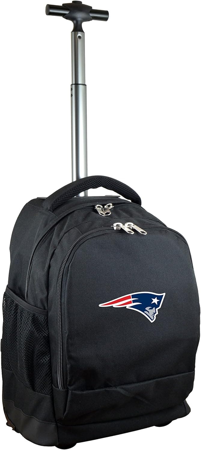 NFL Wheeled Backpack, 19-inches, Black