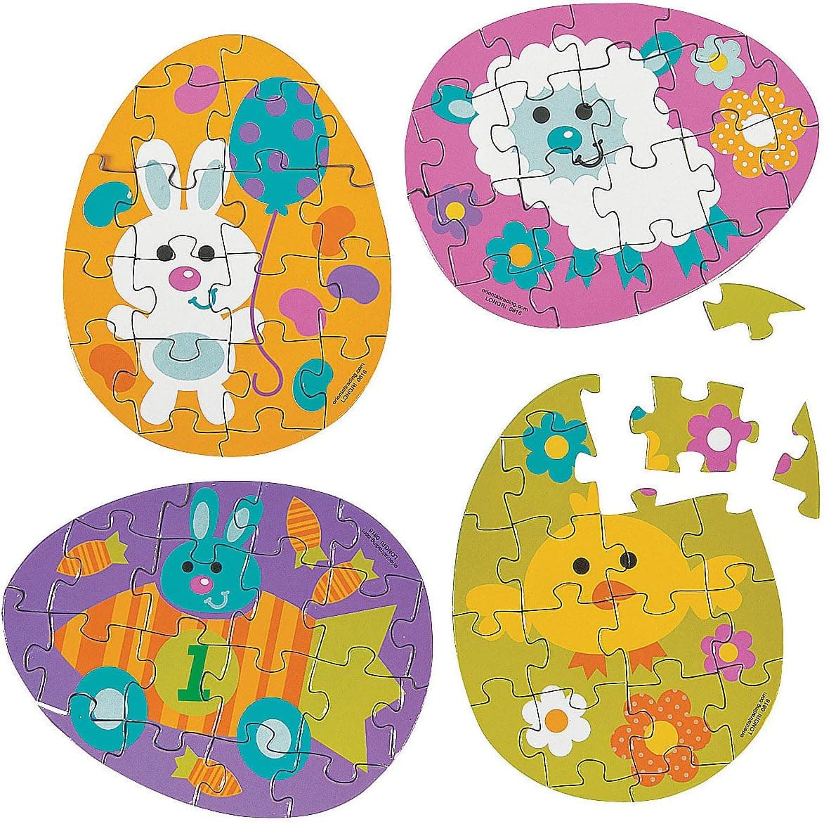 12 - Mini Easter Egg Puzzles - Individually Packaged - Perfect Easter Egg Fillers