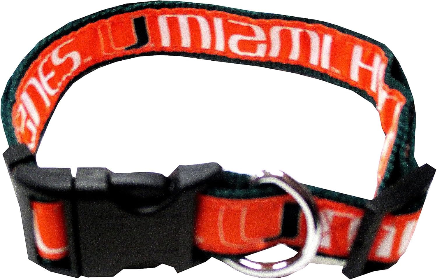 Pets First Collegiate Pet Accessories, Dog Collar, Miami Hurricanes, Large