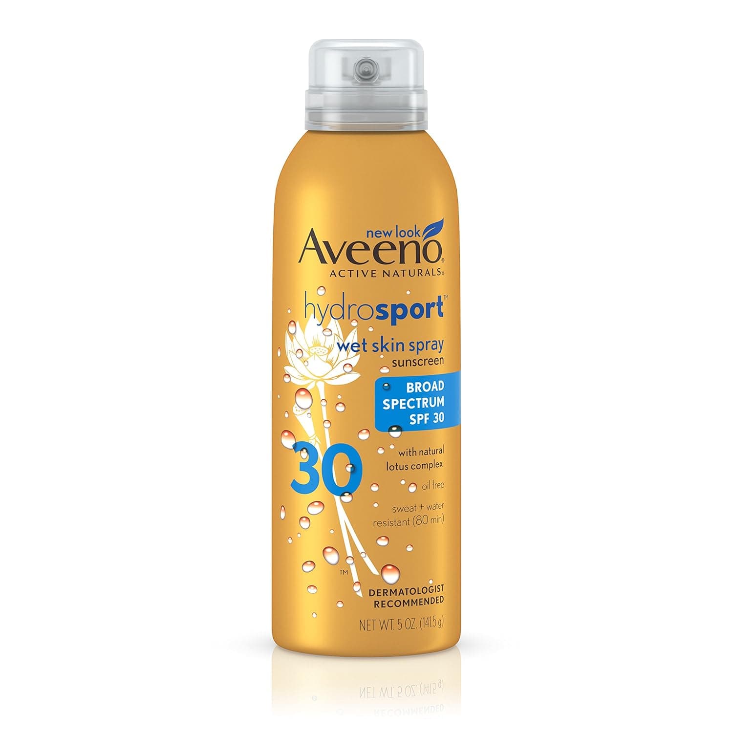 Aveeno Hydrosport SPF 30 Spray, 5 Ounce (Pack of 3)