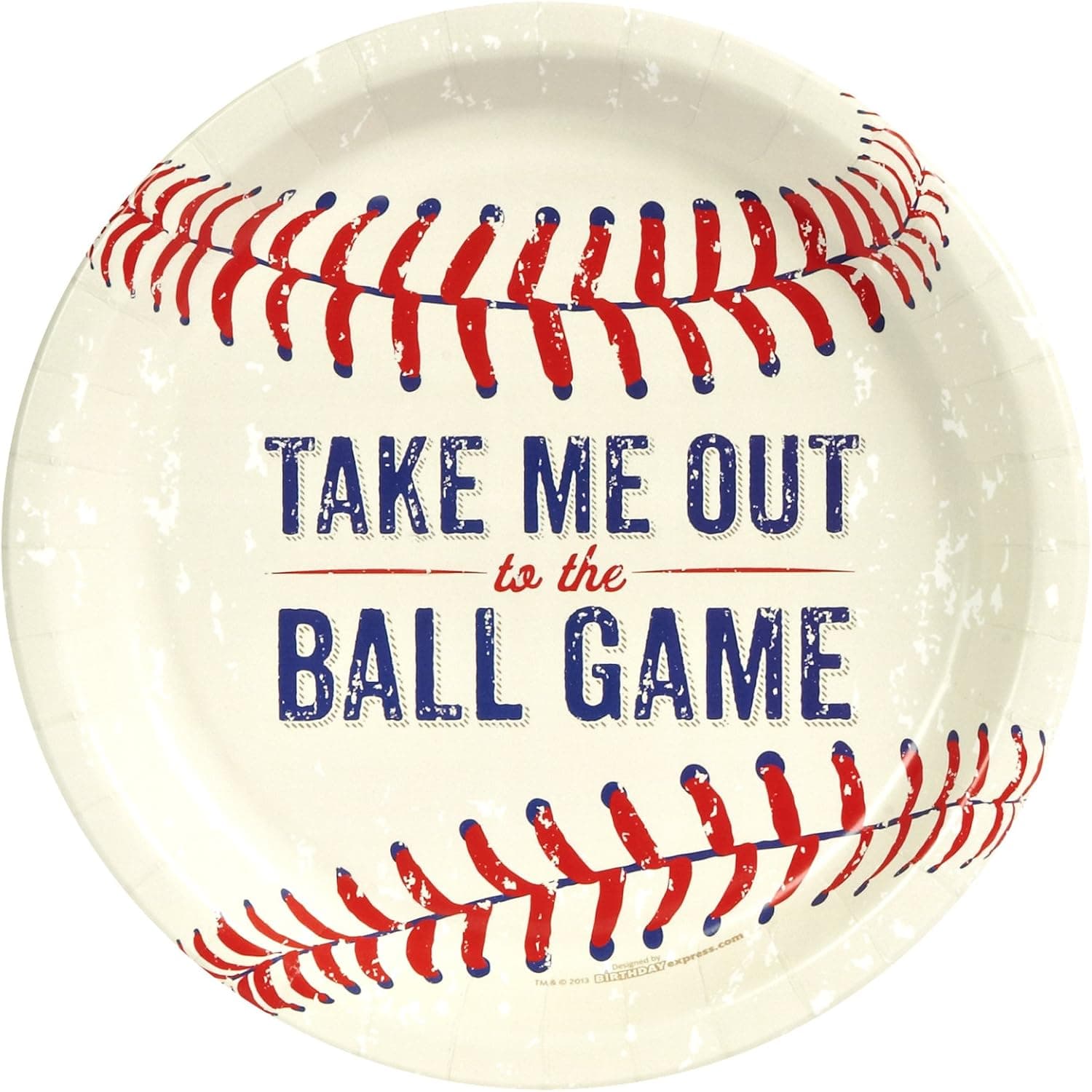 Baseball birthday party supplies 48 pack lunch plates