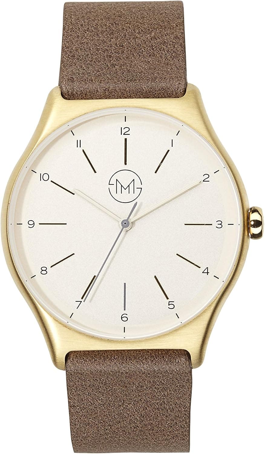 slim made one 09 - Ultra Slim Watch in Gold/Brown - Unisex